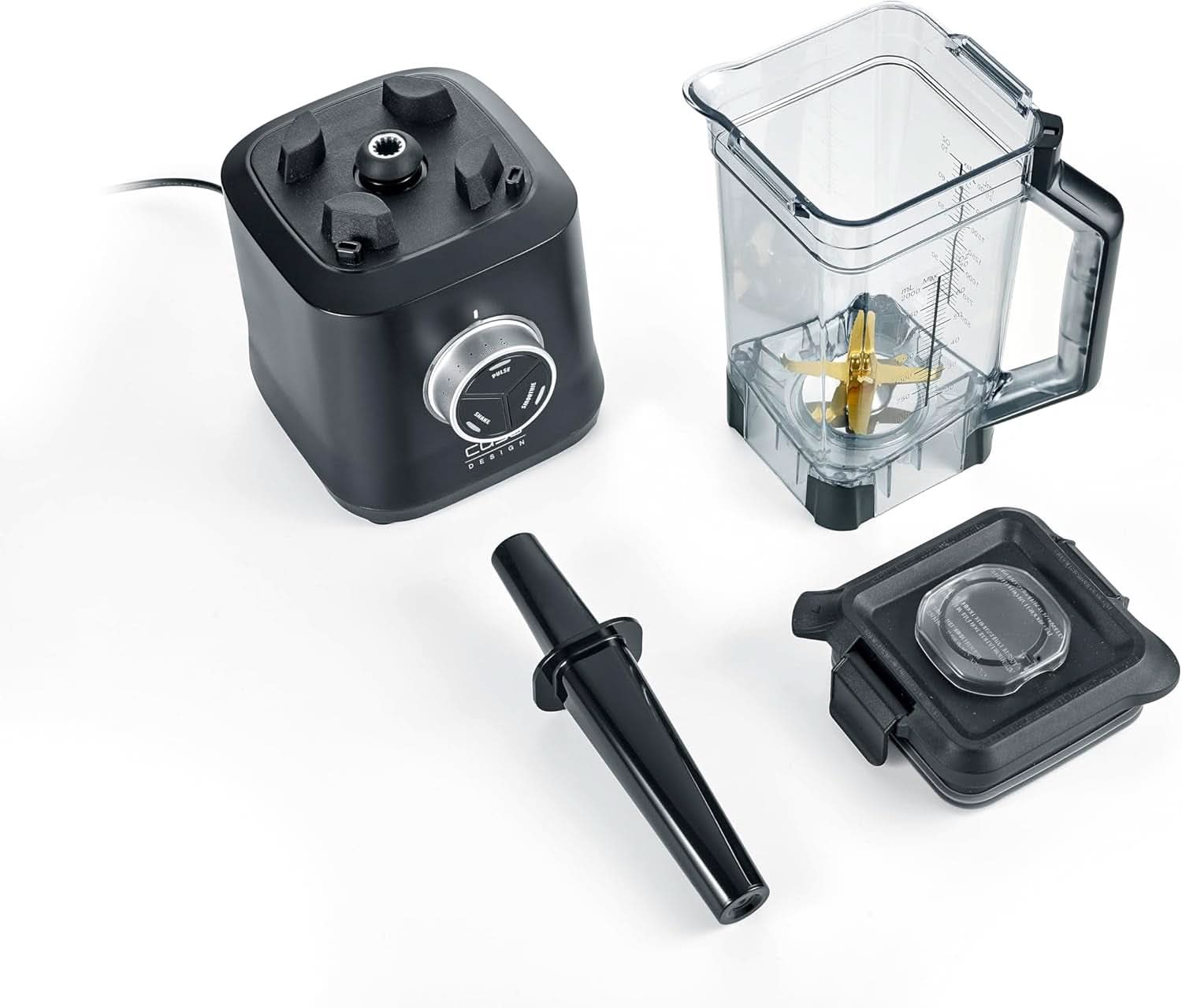 CASO Powerblender B 2000 - Profi állványkeverő, 30 000 U/perc, 2000 Watt, Bruchsicherer Tritan-Mixbehälter (2 L), Bpa-Frei, Pulse-, Shake-, Smoothie-Funktion, 8-Fach Messer-Naschitychtung Mittan Kitchen-System Shop