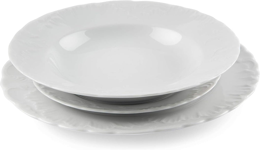 Excelsa Geschirr 18Er Set Weiß Naty Shop