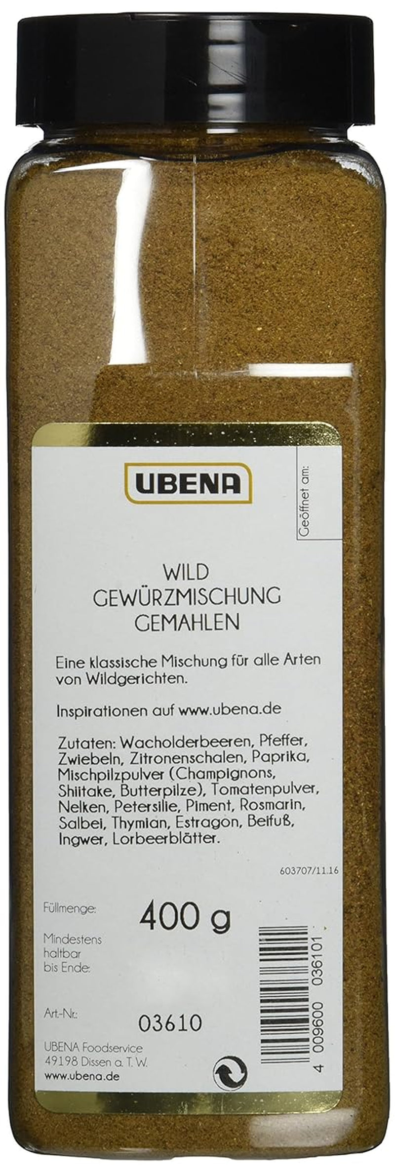Wild Gewürz 400 g, 1er csomag (1x 0,4 kg)