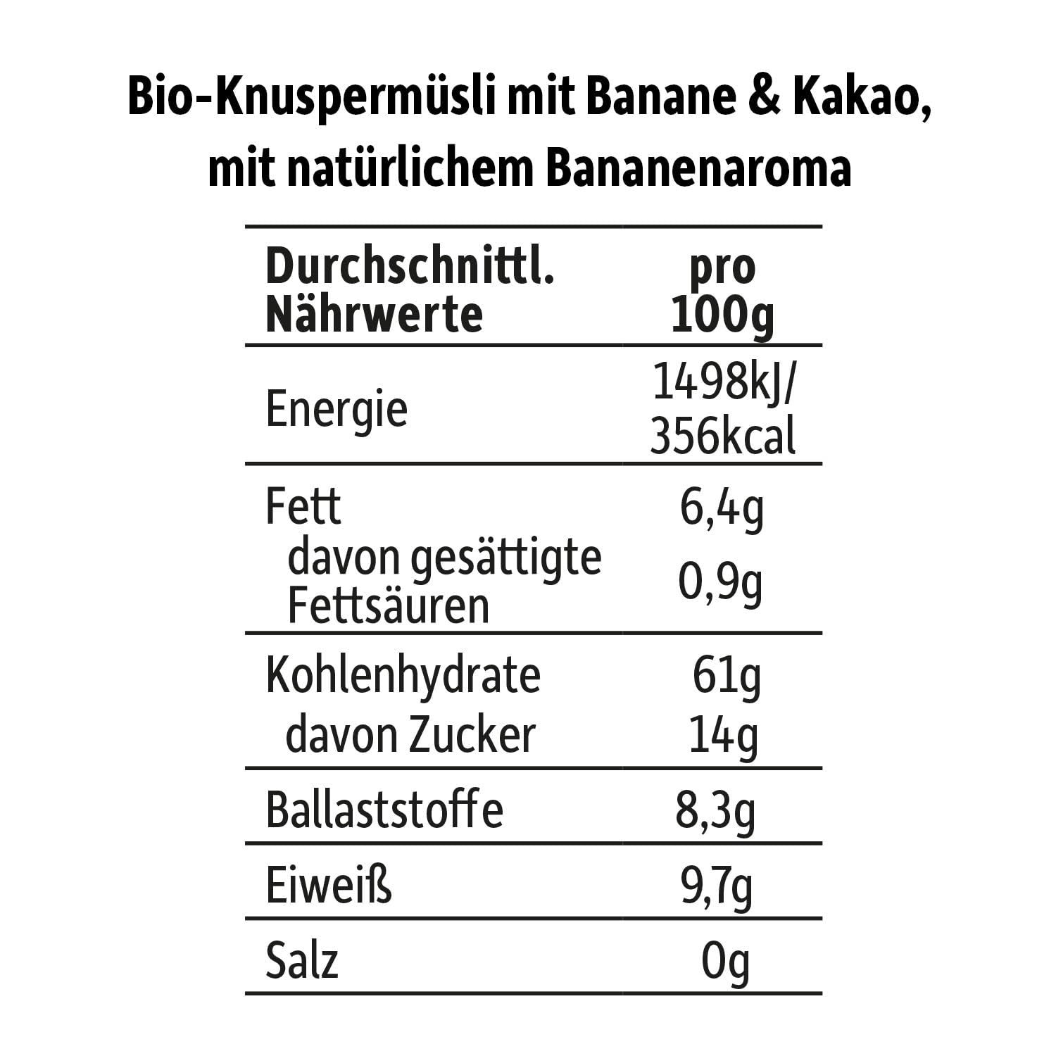 FRECHE FREUNDE KIDS, Bobs & DIKKAs Ropogós banános kakaós müzli, ropogós csokoládé müzli gyerekeknek, alacsony cukortartalommal, adalékanyag nélkül, 100%-ban vegán, 6 darab (6 x 280 g)