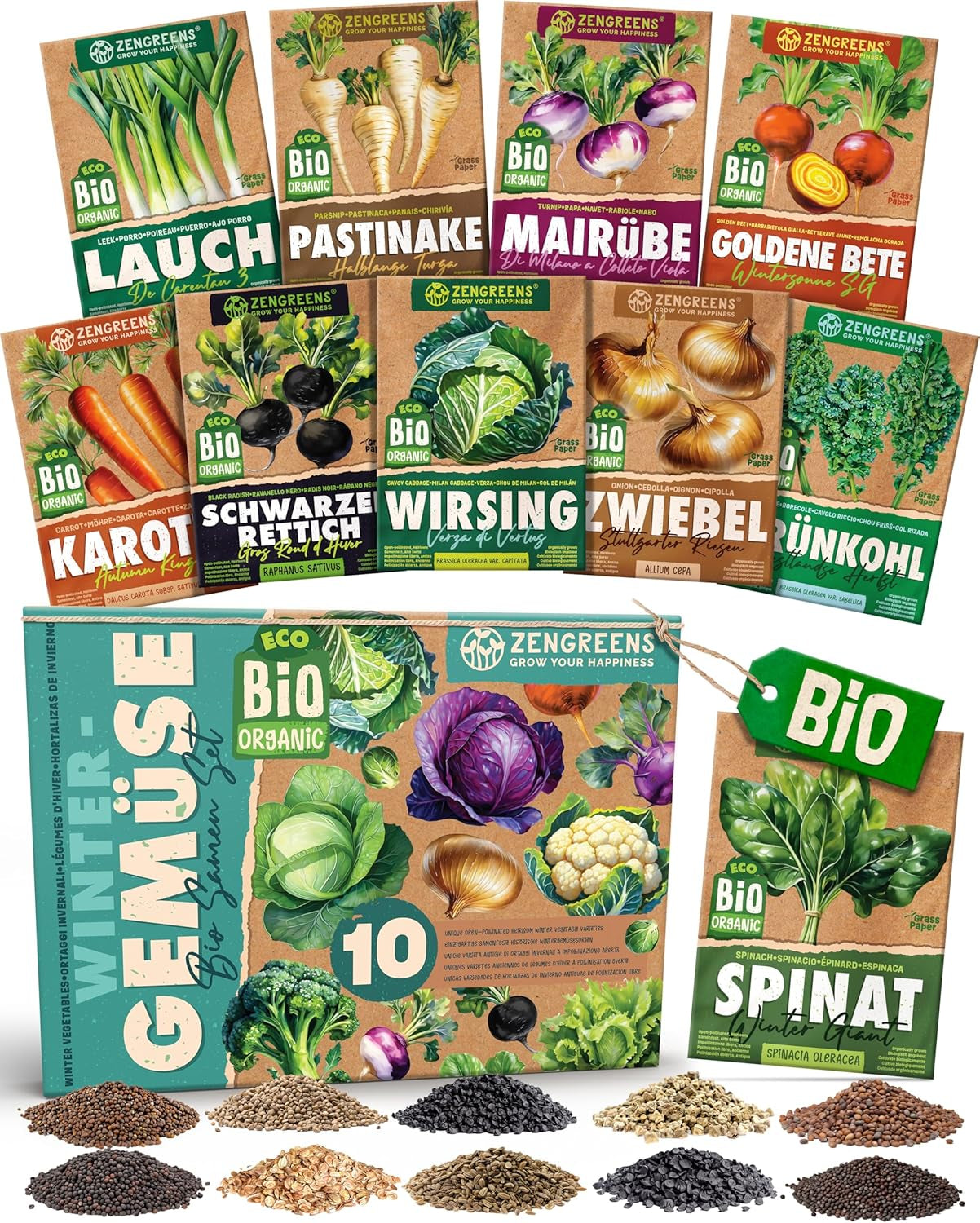 Bio bazsalikommagok 6-6 db-os készletben a könnyű termesztéshez kertben, erkélyen vagy emelt ágyásban - Vetőmagok - Palánták