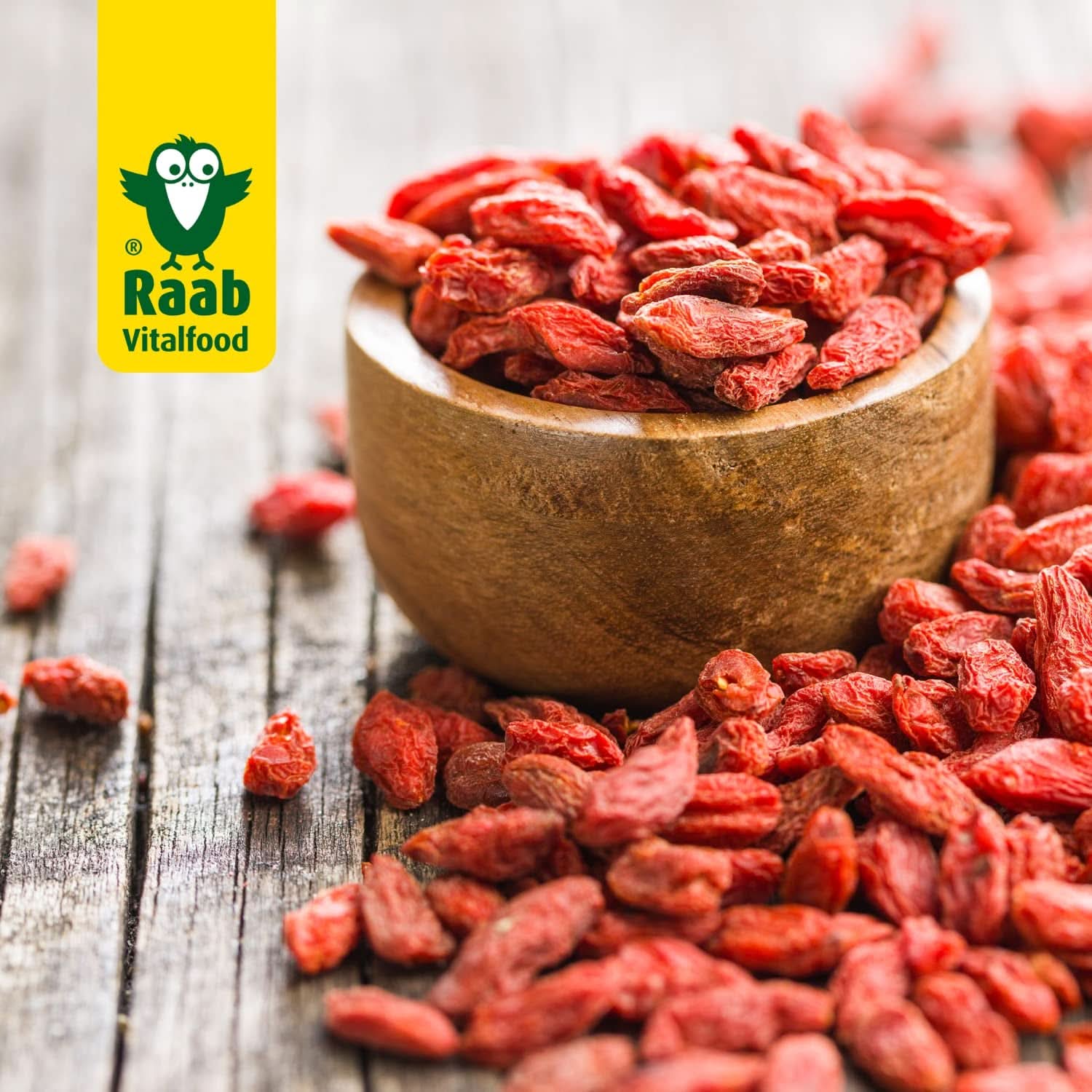 Raab Vitalfood Organic Goji Bogyó, prémium minőségű, 500 grammos Naty Shop dehidratált termékek