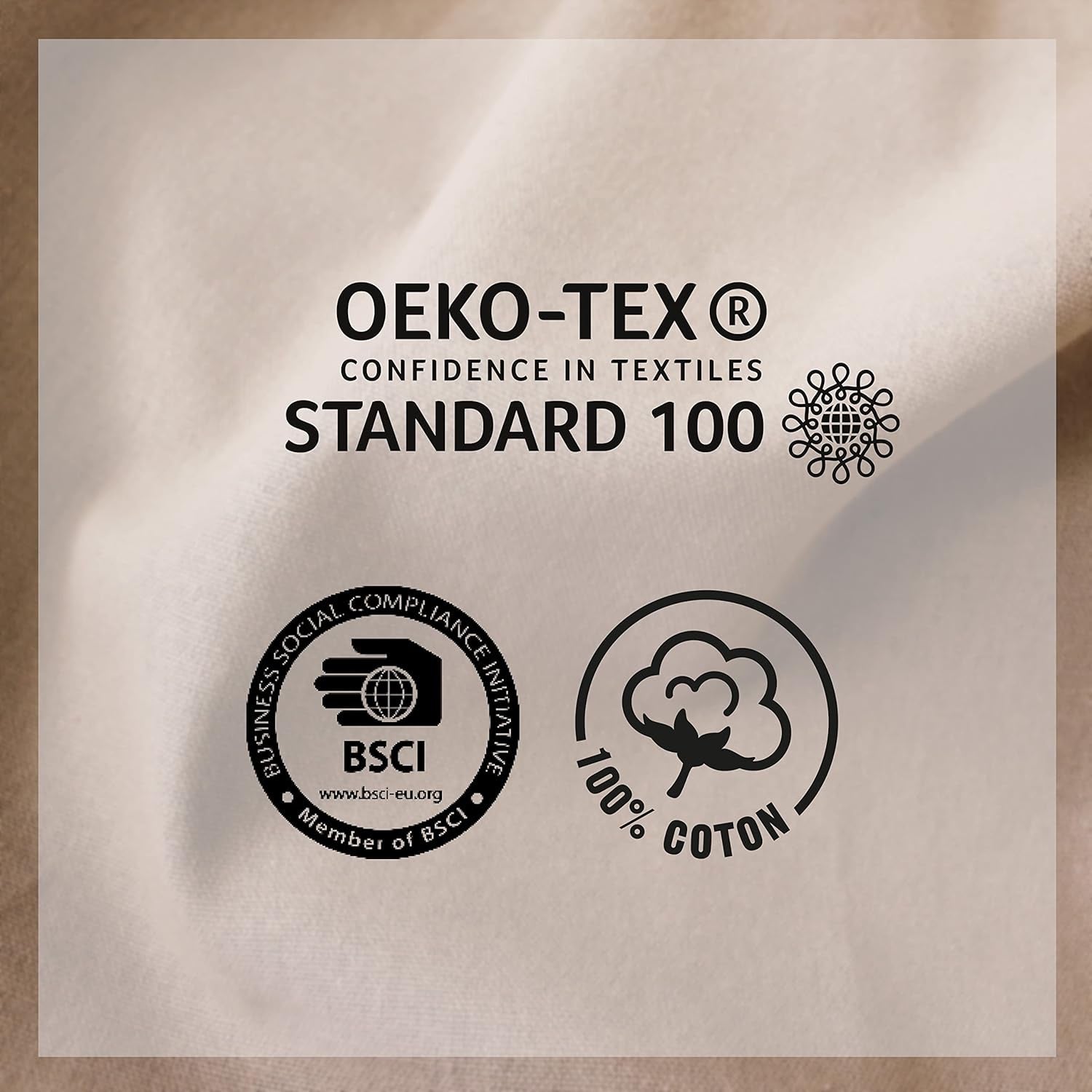 Paplan 4 golyóval, juta, 90 X 190 cm, agyag, 2007AGCHLJT090190, 90 X 190 cm Paplanok és paplanok Naty Shop