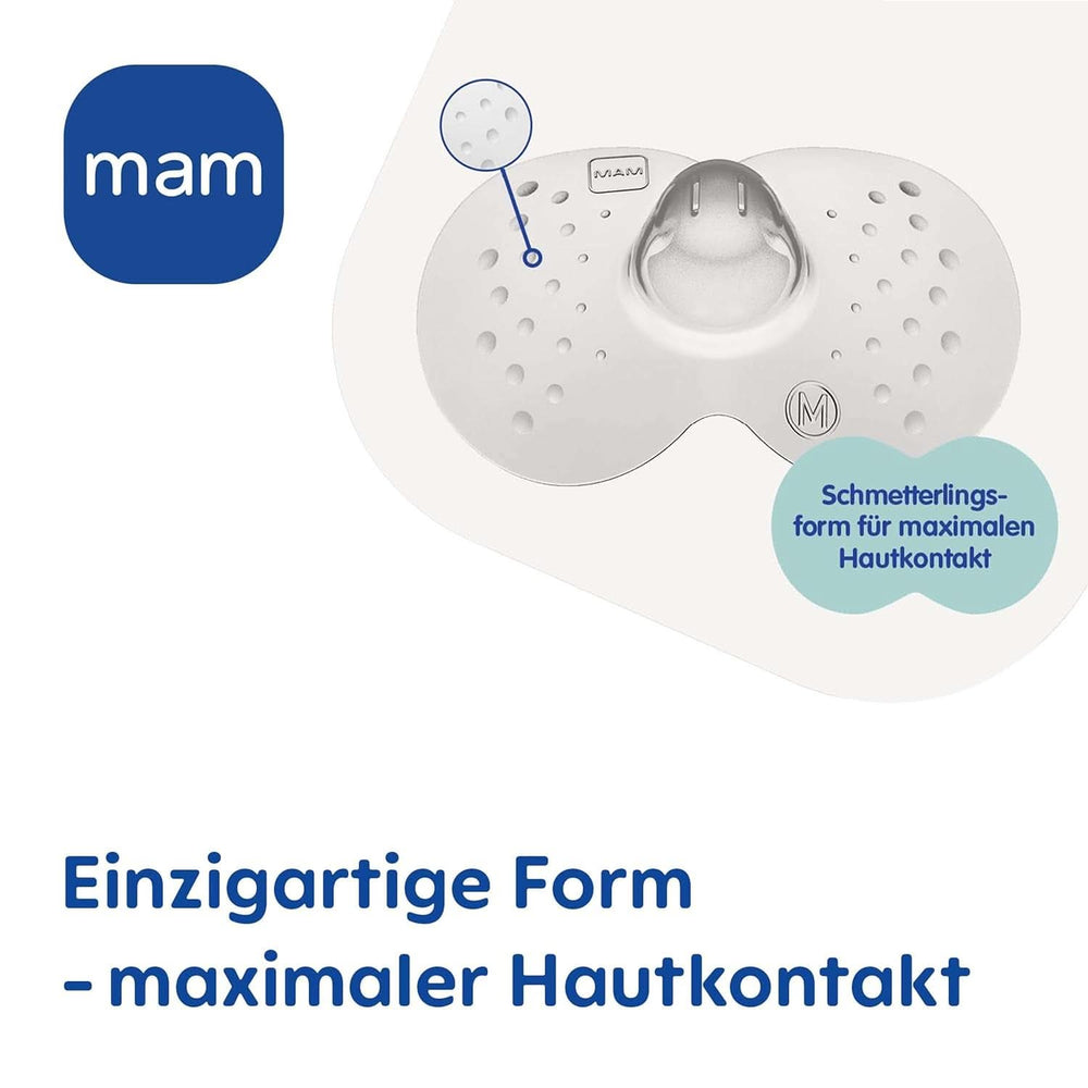 MAM Stillhütchen Größe L (Ø 23 Mm) Im 2Er-Set, Extra Weiche Brusthütchen Zum Schutz Beim Stillen, Brustwarzenschutz Für Maximalen Hautkontakt Zwischen Mutter Und Kind Kiegészítők Étel és szoptatás Bebe Naty Shop