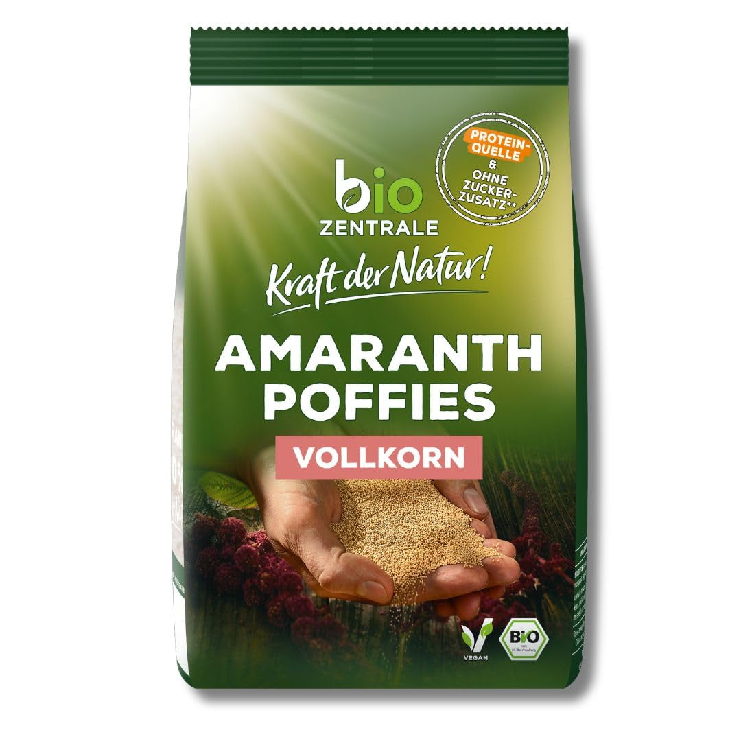 Biocentral amaránt puffadások | 125 g | vegán | kis expandált amarántszemek | fehérjeforrás | müzlihez, joghurthoz és színes reggeli tálkákhoz