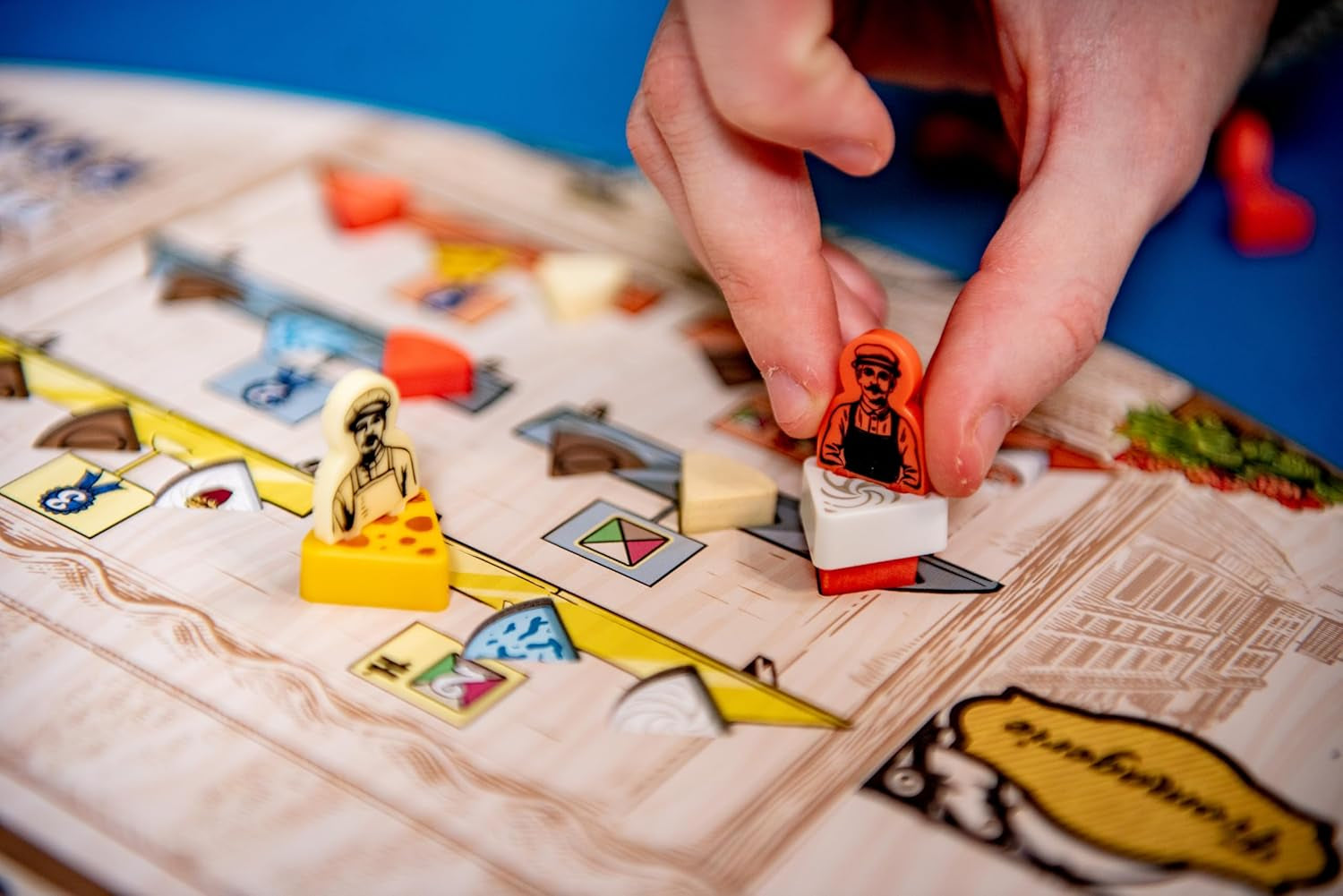 Asmodee - Sajt - Út a hírhedthez - Stratégiai Társasjáték - Munkáselhelyezés - Mestersajt - 14 év feletti korosztály - 1-4 játékos - 40 perc - Francia verzió