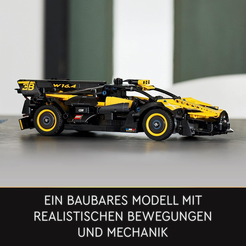 LEGO Technic Bugatti versenyautó, autómodellkészlet, sportkocsis játék, ikonikus gyűjthető autóskészlet, építőjáték 9 éves kortól, 42151 építőkészletek Besuche den LEGO-Store