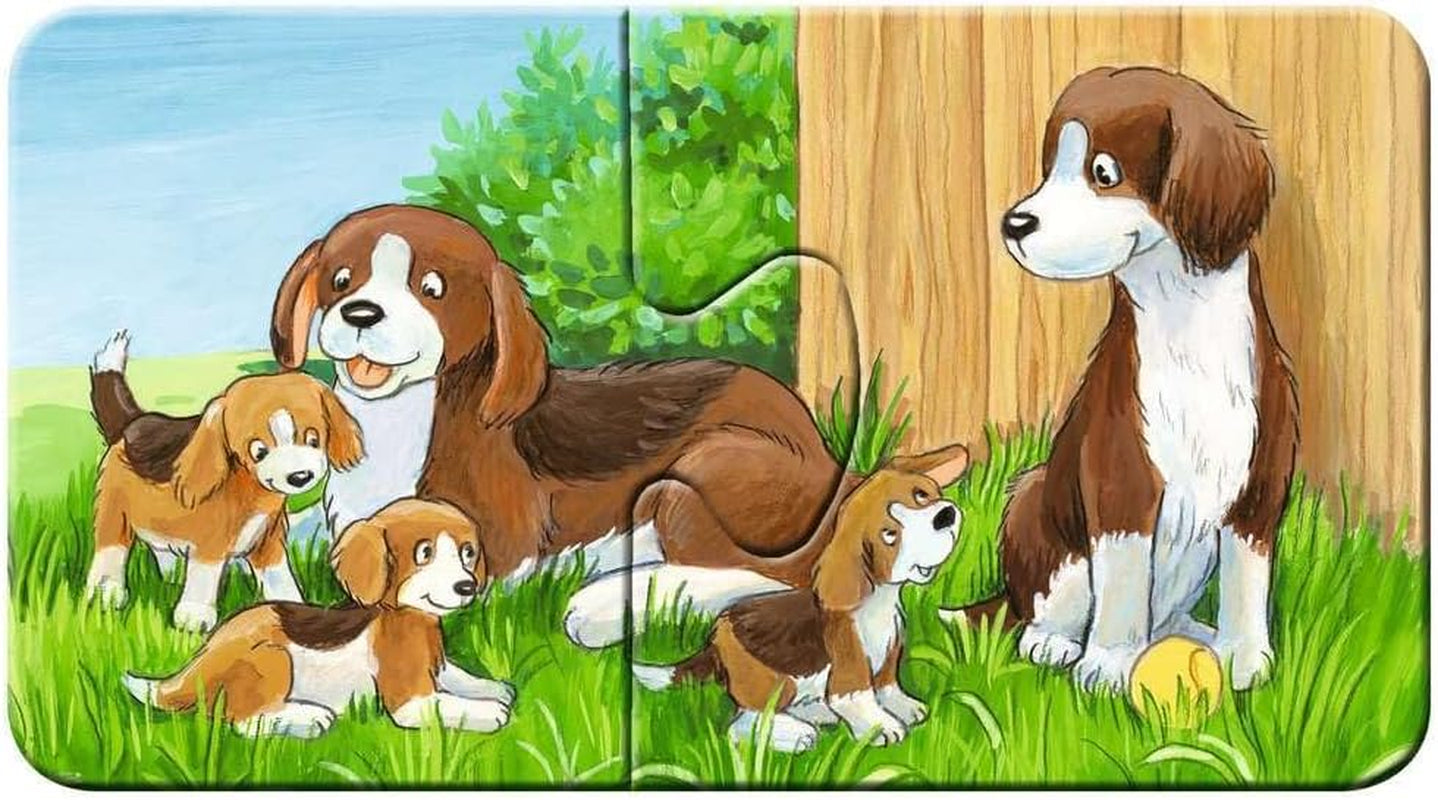 Ravensburger Puzzle pentru copii - 05072 Familii de animale la fermă - Primul meu puzzle cu 9X2 piese - Puzzle pentru copii de la 2 ani Puzzle Naty Shop