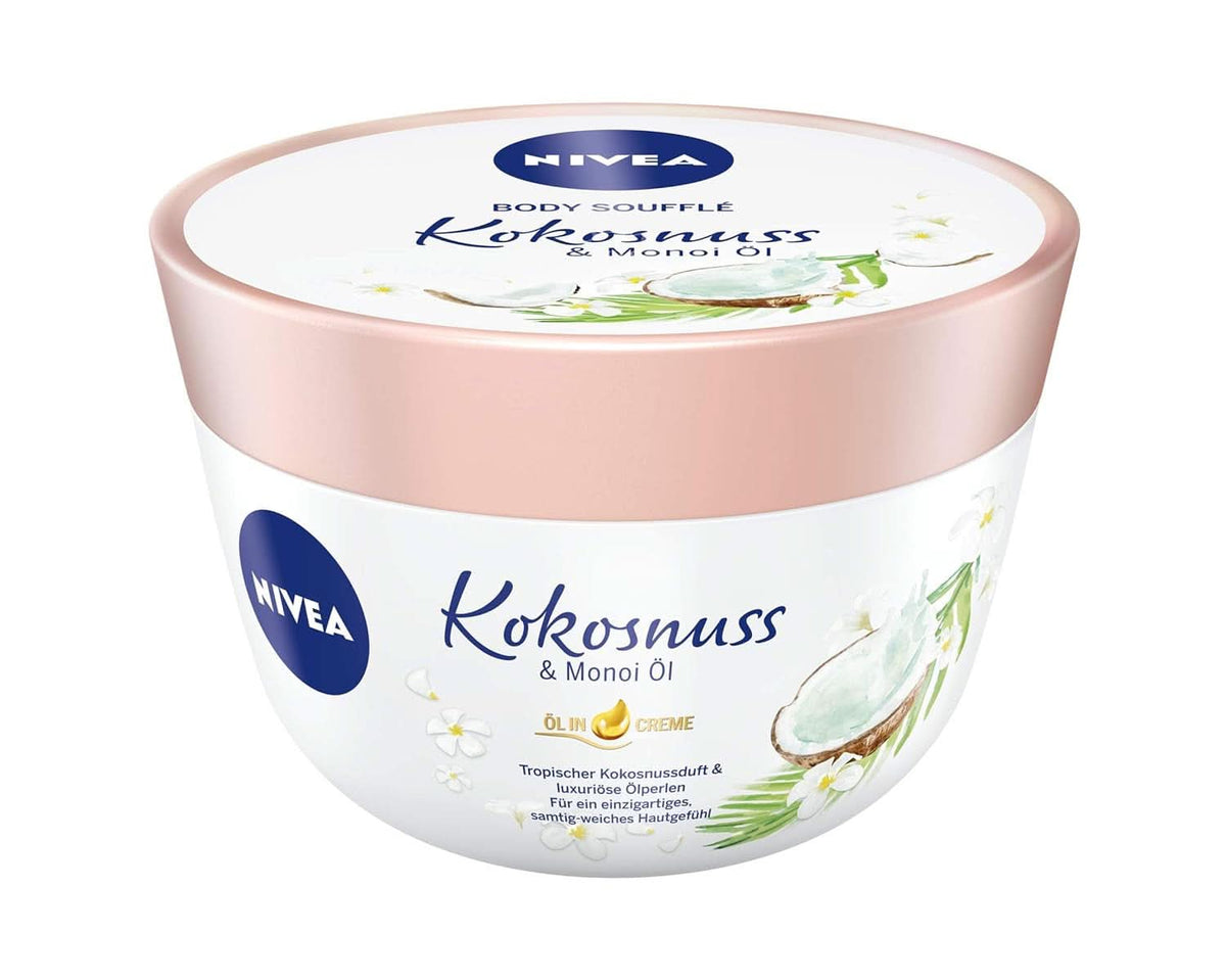 NIVEA Body Soufflé Coconut & Monoi Oil, 200 ml Kozmetikai és Szépségápolási Naty Shop