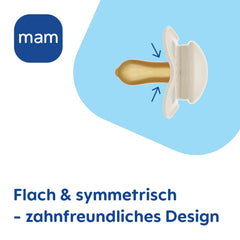 Suzetă MAM Original | Suzetă din latex | 0-6 luni | Suzetă pentru bebeluși potrivită pentru alăptare | Recomandată de moașe | Rezistent la mușcături | Latex de cauciuc natural | Oaie/Iepure | Pachet de 2