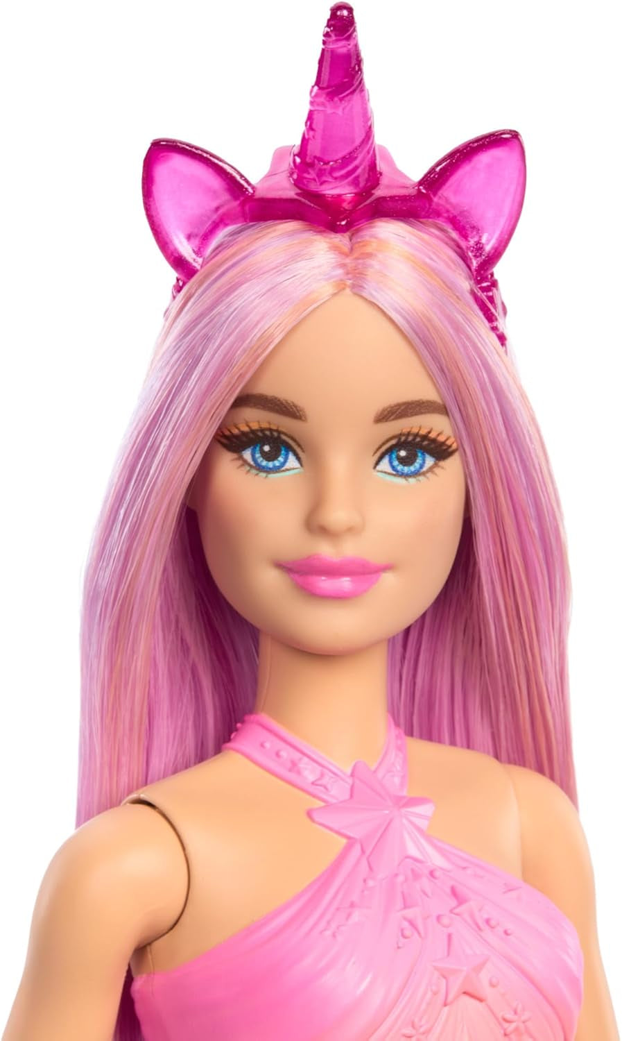 Barbie Einhorn Puppen mit bunten Fantasiehaaren, Outfits mit Farbverlauf und Fantasy-Accessoires rund um das Thema Einhorn, HRR13
