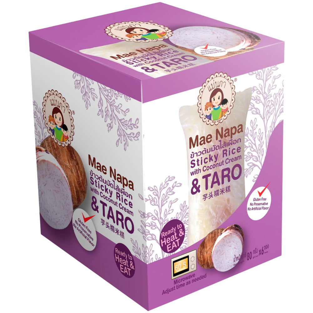 - Ragadós rizs kókuszdióval és taróval - (6 x 80 g)