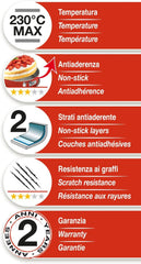 52022HGNA Rossana 2.0, pudingforma 22 cm, acél tapadásmentes bevonattal, szín piros/szürke, rozsdamentes acél Sütőformák és tálcák Naty Shop
