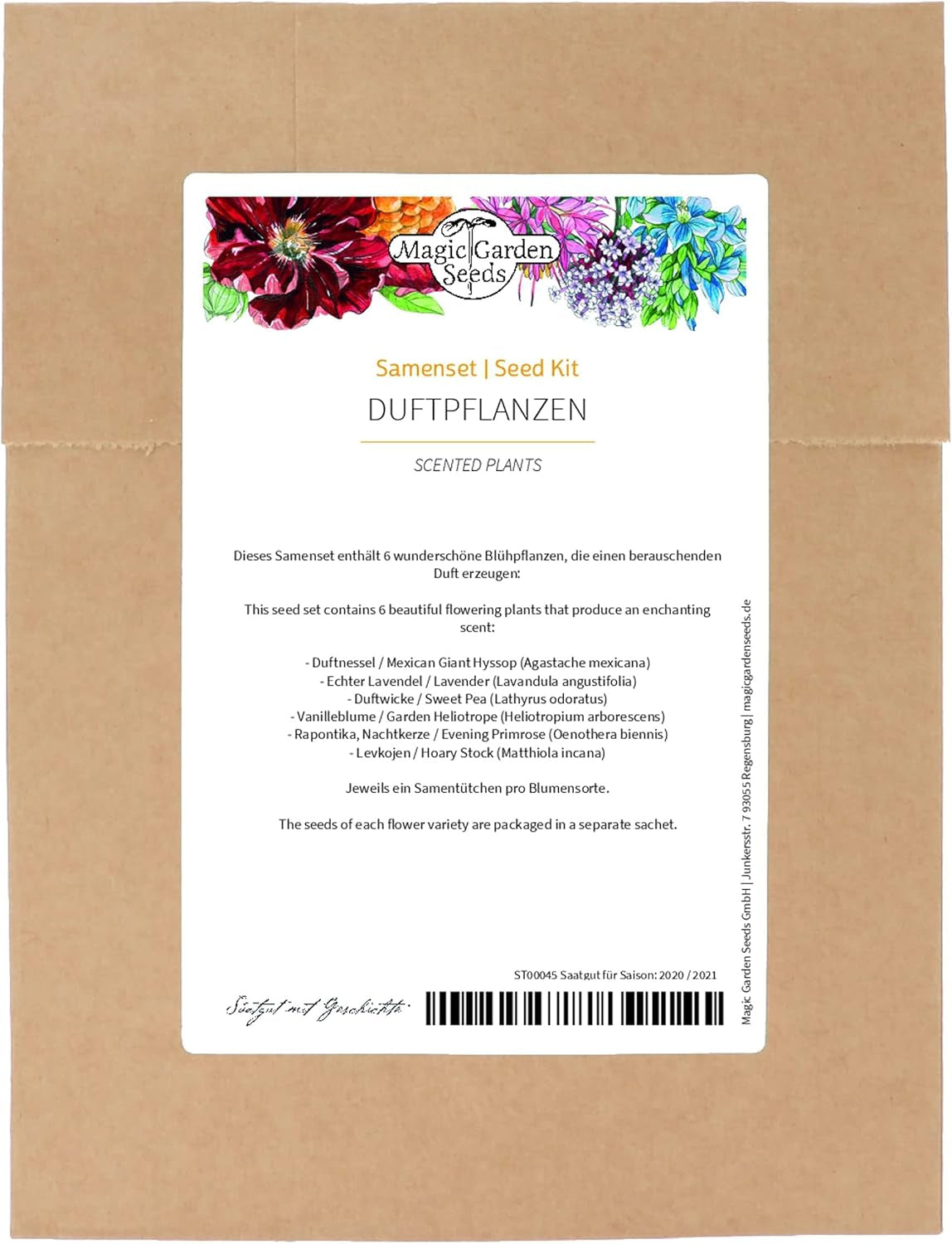 Illatos növények - Samenset mit 6 prachtvoll duftenden Blühpflanzen