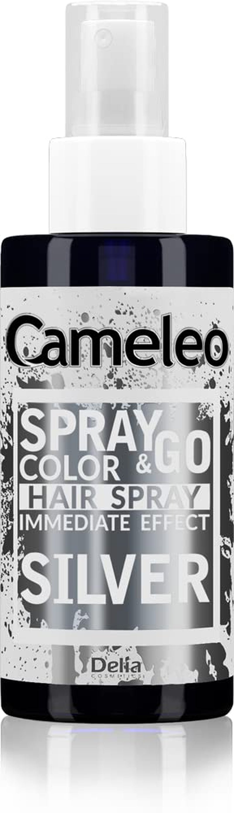 Cameleo - Spray & Go - spray colorant pentru păr - violet - pentru păr blond, blond platinat și gri - pur și simplu pulverizați și terminați - semi-permanent - rezultat instant - spray colorant pentru păr carnival - 150 ml Vopsea pentru par Naty Shop argint 150 Ml (1 pachet)