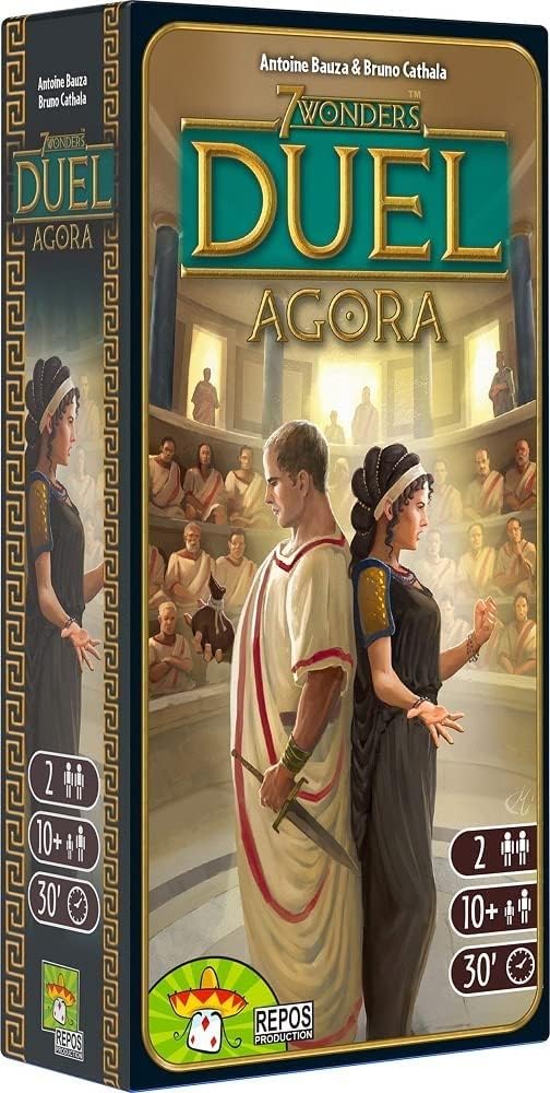 Asmodee 7 Wonders Duel, joc de bază, joc pentru cunoscători, joc de strategie, 2 jucători, vârste 10+, 30 de minute, germană