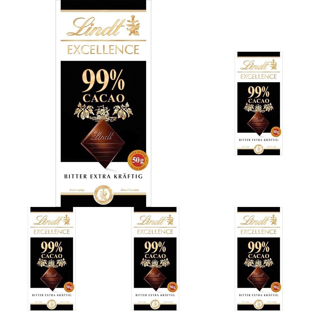 Lindt EXCELLENCE 99%-os étcsokoládé szelet - intenzív kakaóízű 50 g vegán prémium