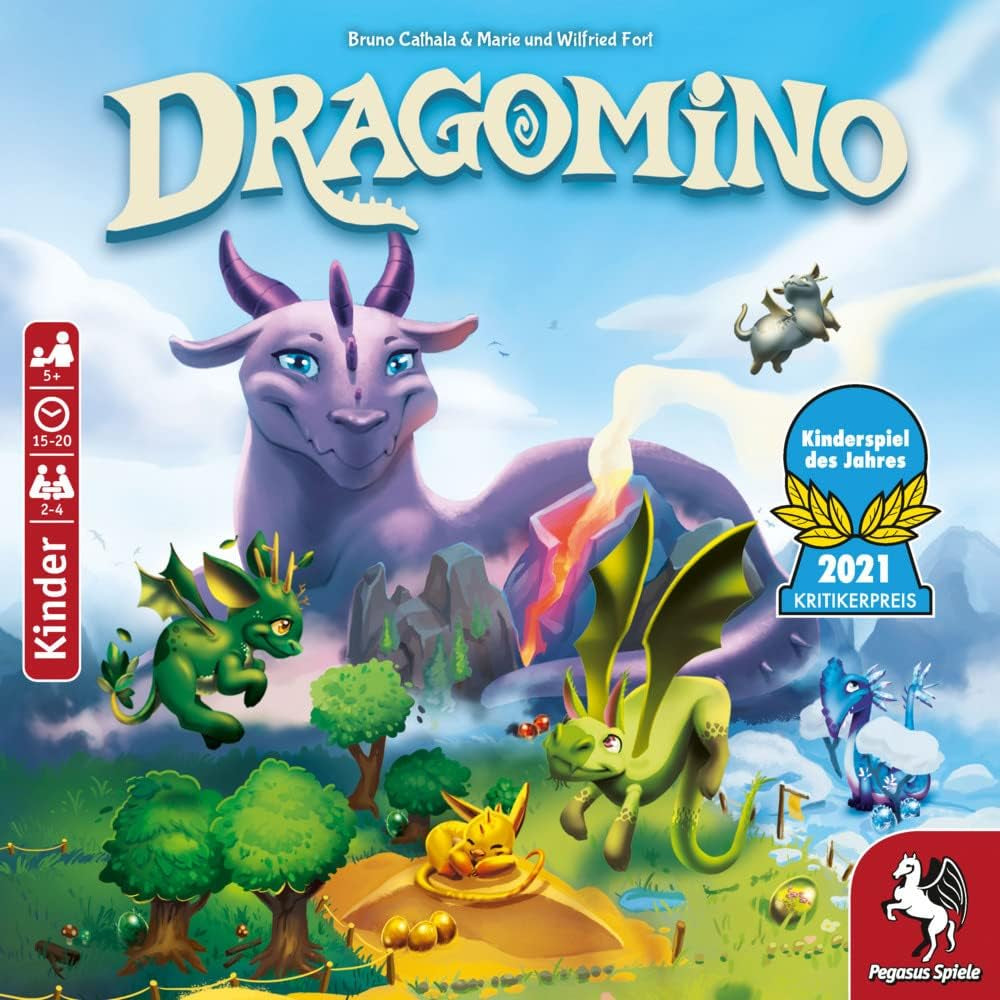 Pegasus Spiele 57111G – Dragomino *Az év gyermekjátéka 2021*, többszínű