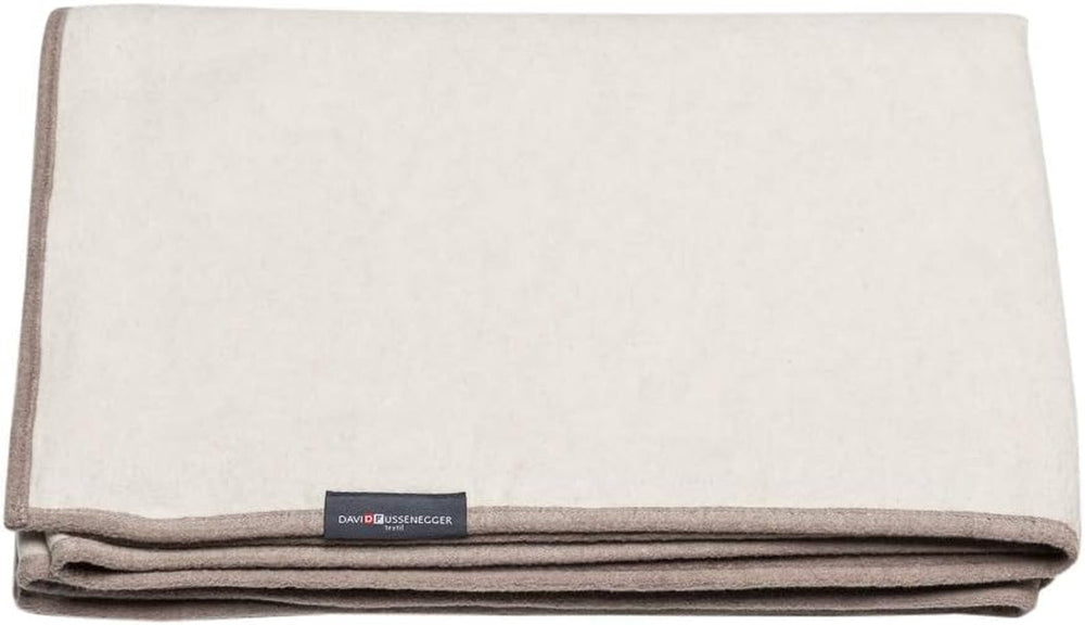 David Fussenegger pamut takaró 150x200 cm-es takaró színátmenetes mintával Bolyhos ágyak és takarók David Fussenegger nyers fehér / sár 135x200 cm