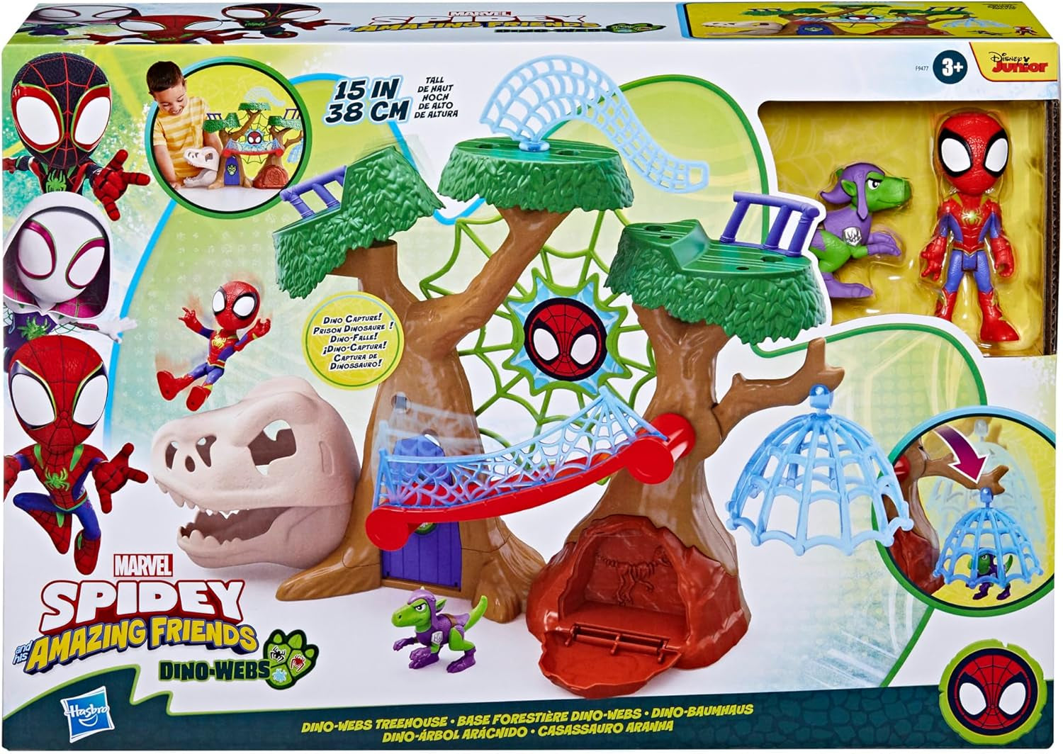 Marvel Spidey és szuperbarátai Dino Treehouse szuperhős játékkészlet akciófigurák Naty Shop