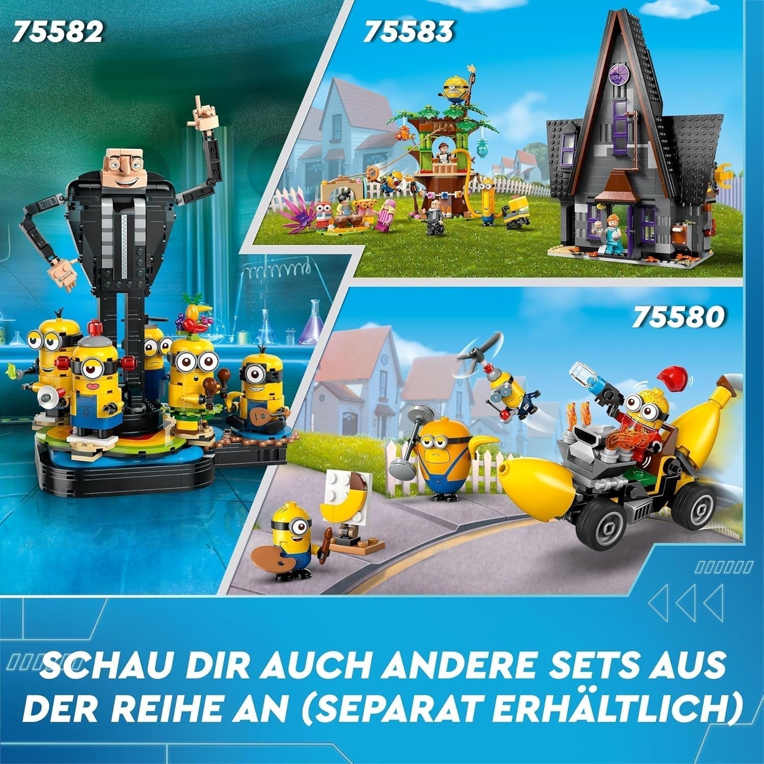 LEGO I – Simply Incorrigible 4 Minion és a Banán Machine játékkészlet I – Simply Incorrigible 4 Gyerekjáték Minion Kreatív ajándék fiúknak és lányoknak 6 éves 75580 építőkészletek Beuche den LEGO-Store