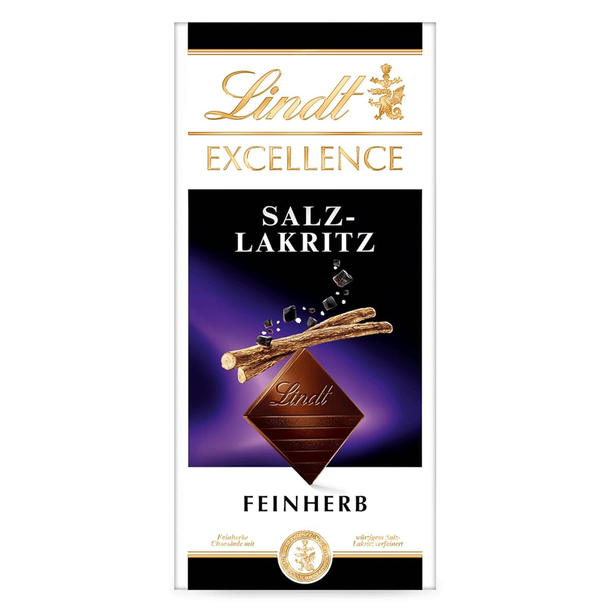 Lindt Excellence Sweet Salted Wood - Étcsokoládé szelet 100g - Intenzív kakaó íz