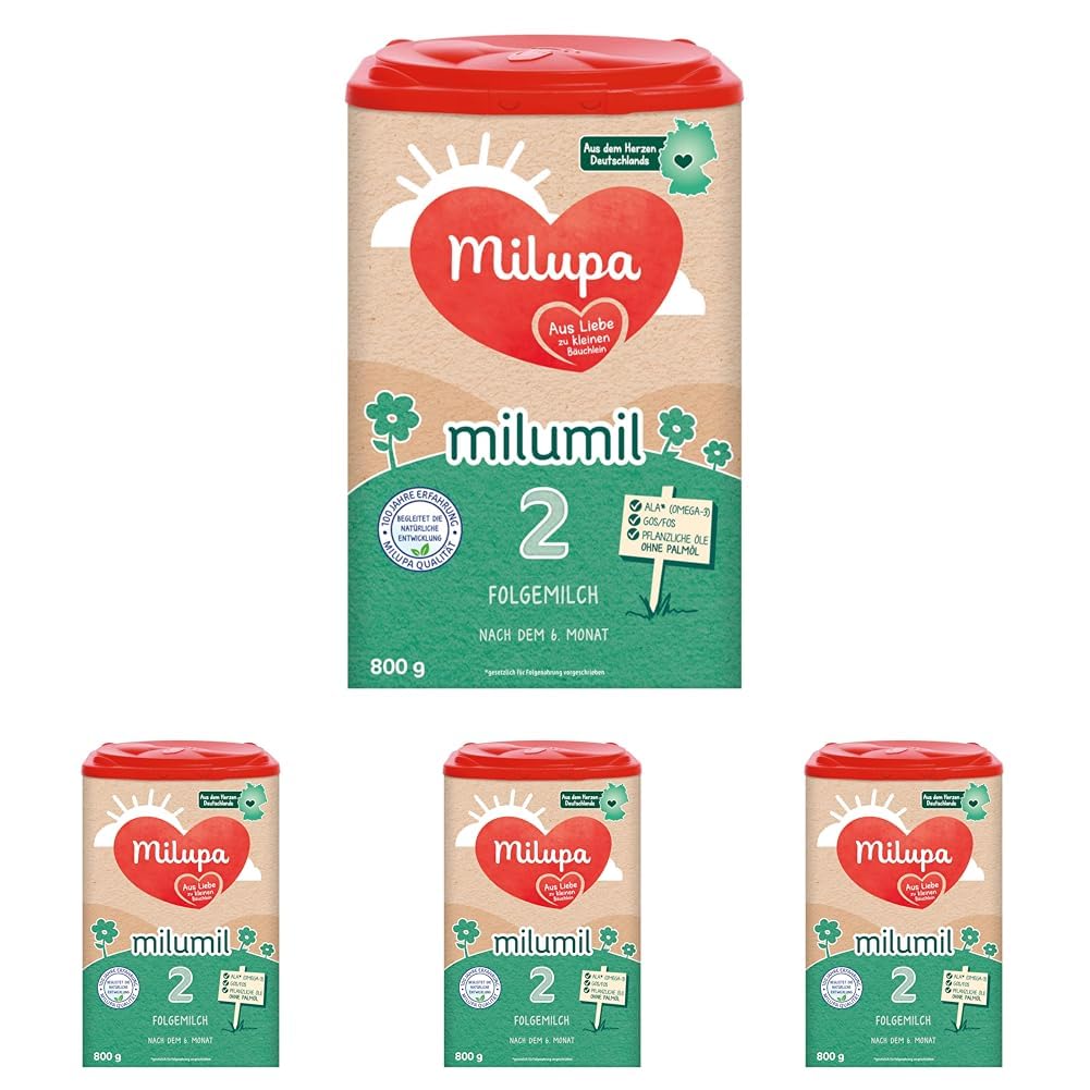 Milupa Milumil Pre, Tejpor babáknak - Fontos tápanyagokkal és pálmaolaj nélkül - 800 g Naty Shop 4 x 800 gramm Milumil 2