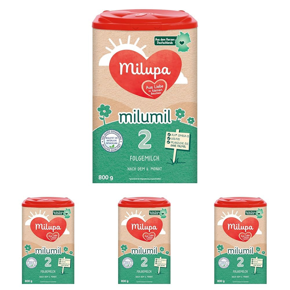 Milupa Milumil Pre, Tejpor babáknak - Fontos tápanyagokkal és pálmaolaj nélkül - 800 g Naty Shop 4 x 800 gramm Milumil 2