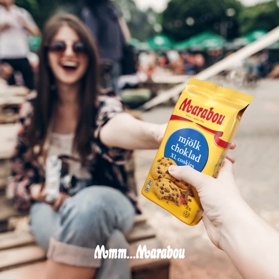 Daim Cookies Marabou Daim XL 10x184 g - Ropogós Daim darabok egy finom sütiben