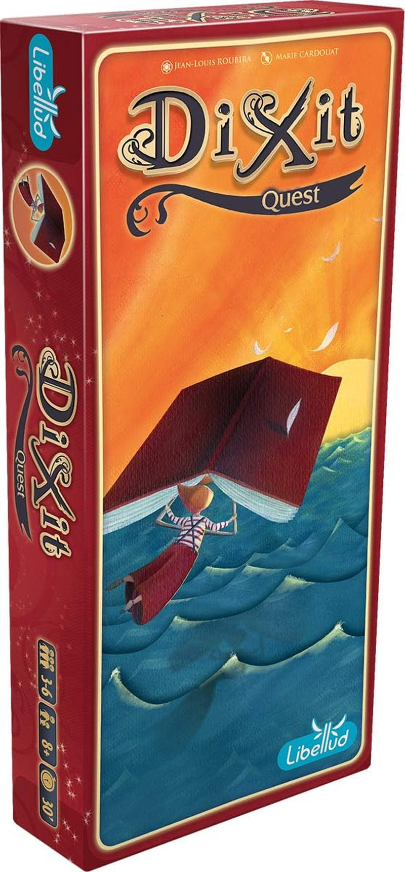 Asmodee, Dixit, német verzió, alapjáték, egy kép ezer szót ér, kreatív családi játék 3-8 játékos számára 8 év felett, Az év játéka 2010 30 perces játékidővel