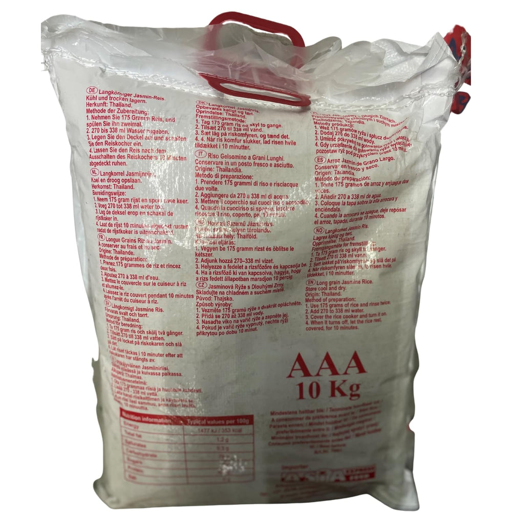 ROYAL THAI RIZS - Hosszú szemű rizs jázmin illattal - 1 x 10 kg