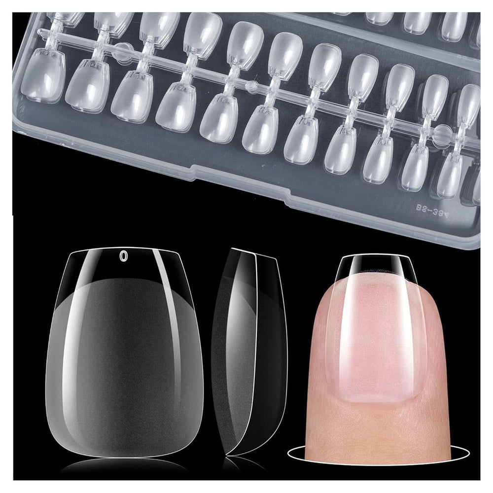 Gelike Ec Scurte Unghii Migdalate – Unghii Moi cu Acoperire Completă, Unghii Artificiale Pre-Lustruite pentru Extensii de Unghii, Studio de Unghii pentru Acasă, Salon DIY, 120 Bucăți, 12 Mărimi