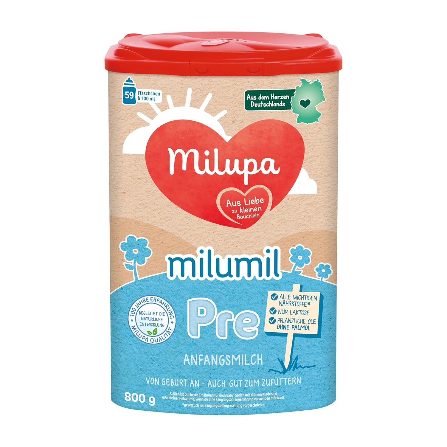 Milumil Milupa Tejpor babáknak, születése óta az első tej, 800 g