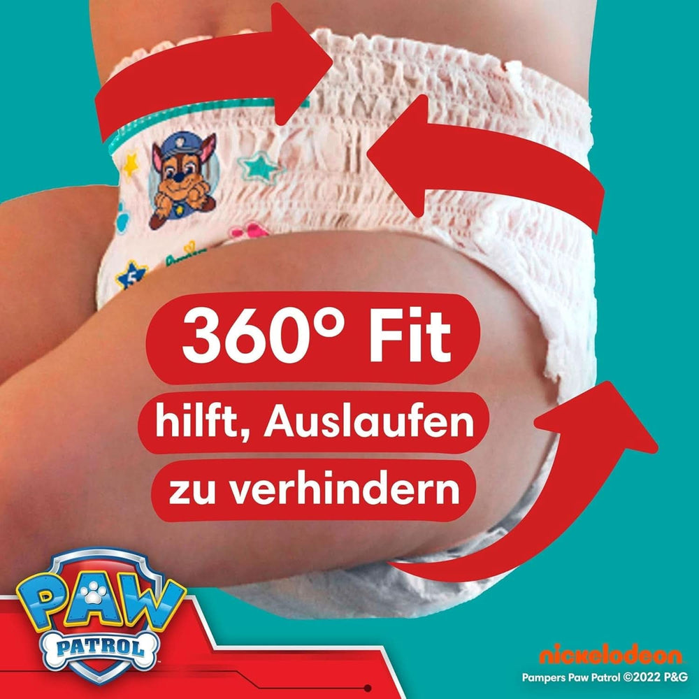 Pampers pelenkák Paw Patrol Pants 5-ös méret (12-17Kg) Baby-Dry, Junior Stop and Protect zsebbel, MONTHLY BOX, 160 pelenka Naty Shop