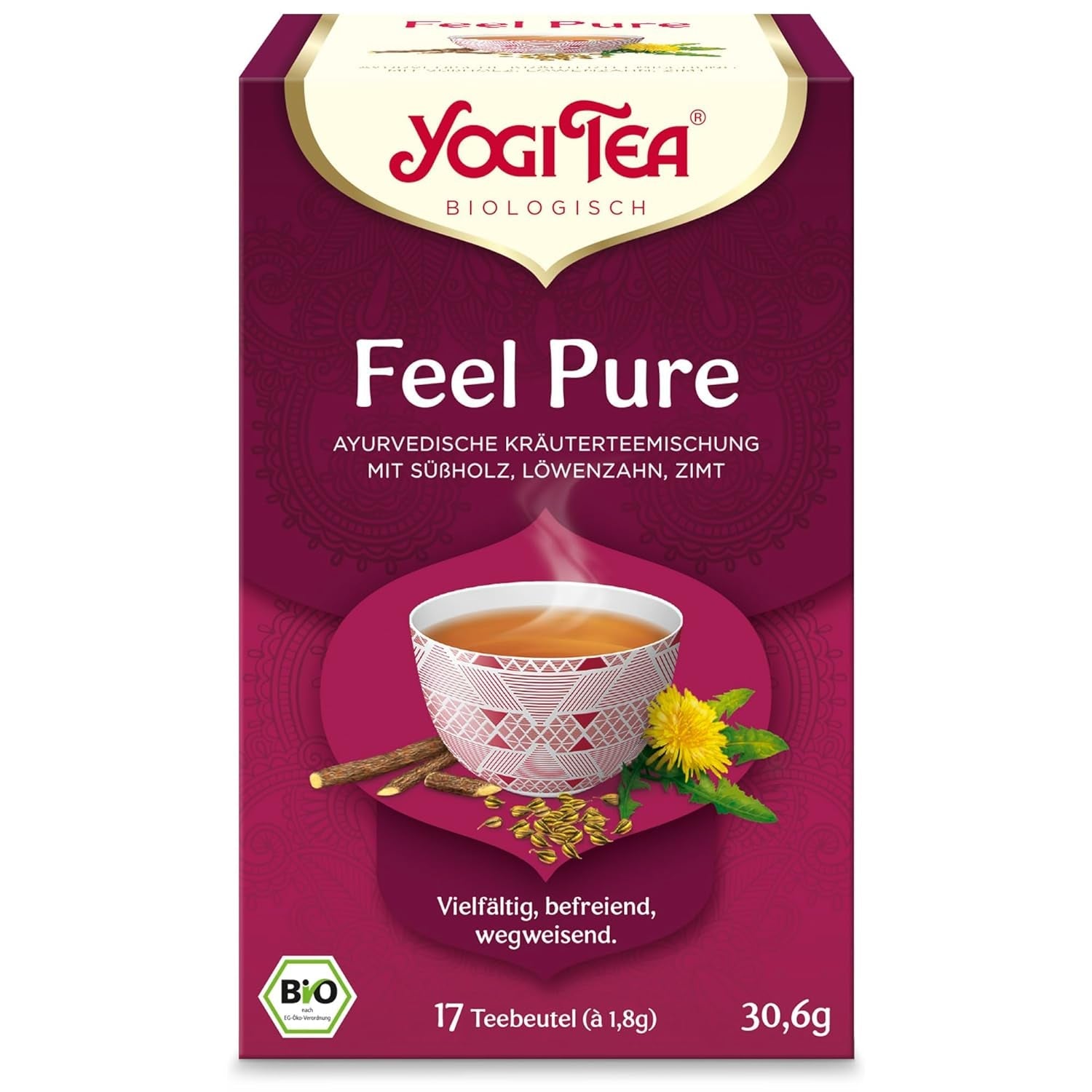 Yogi Tea Alpia Bio Detox, 17 pliculețe, 30,6 g