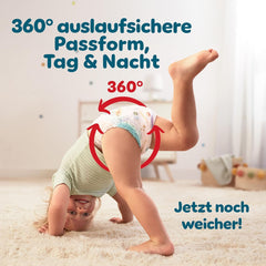 Pampers Baby-Dry Pants Größe 5, 160 Stück, 11kg-17kg, 360° auslaufsichere Nappali és éjszakai használatra