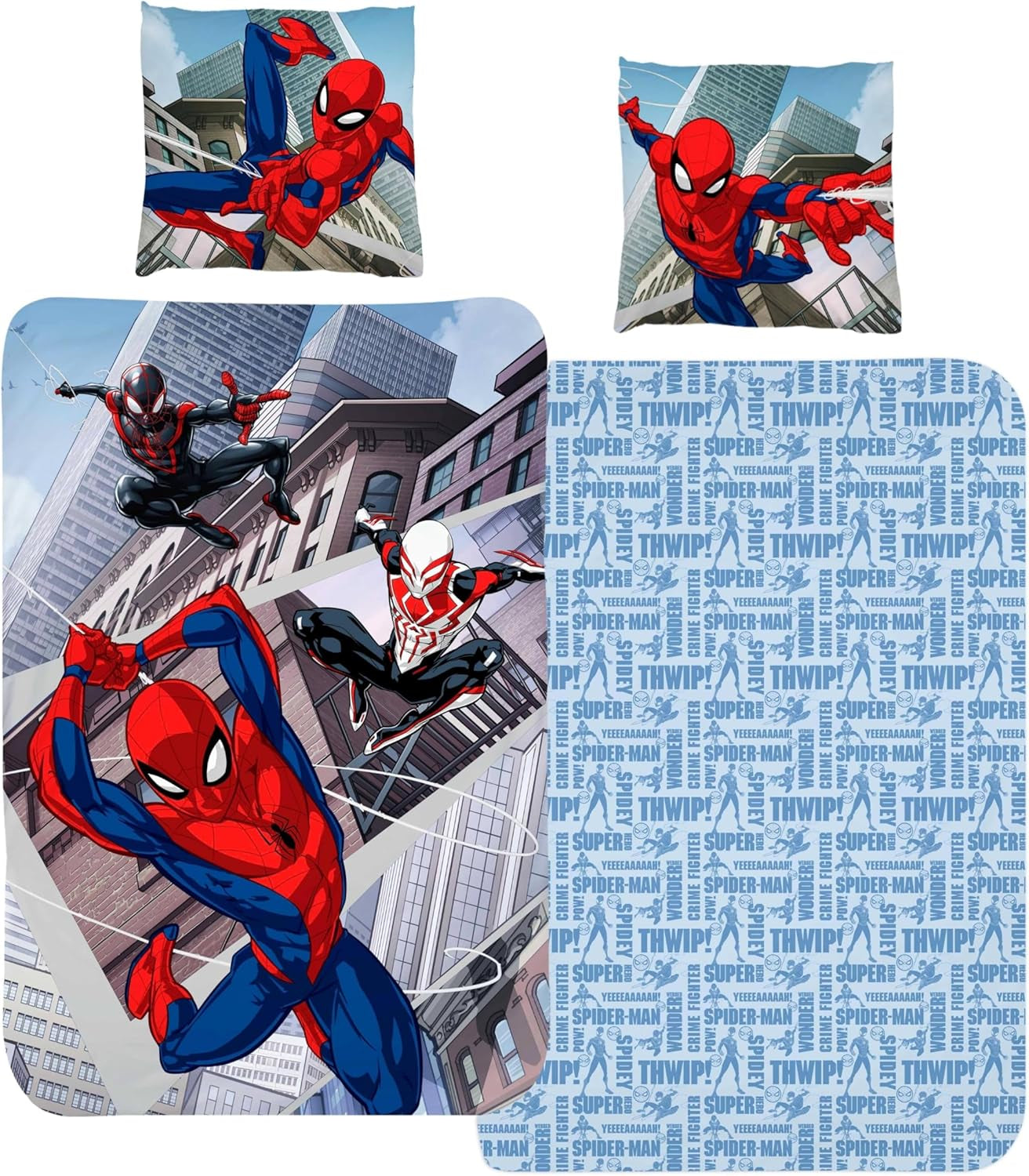 Gyermek ágynemű, különböző rajzfilmfigurák, 100% pamut Ágynemű - gyermek Naty Shop Spiderman
