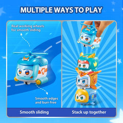 Super Wings Super Pets 4 PCS Shine, Golden Boy, Jerome, Ellie, cu expresie facială comutabilă, cu efect de fulger, portabil, jucărie pentru 3 4 5 6 7 8 ani băiat fată, 2 inci Action figures Naty Shop