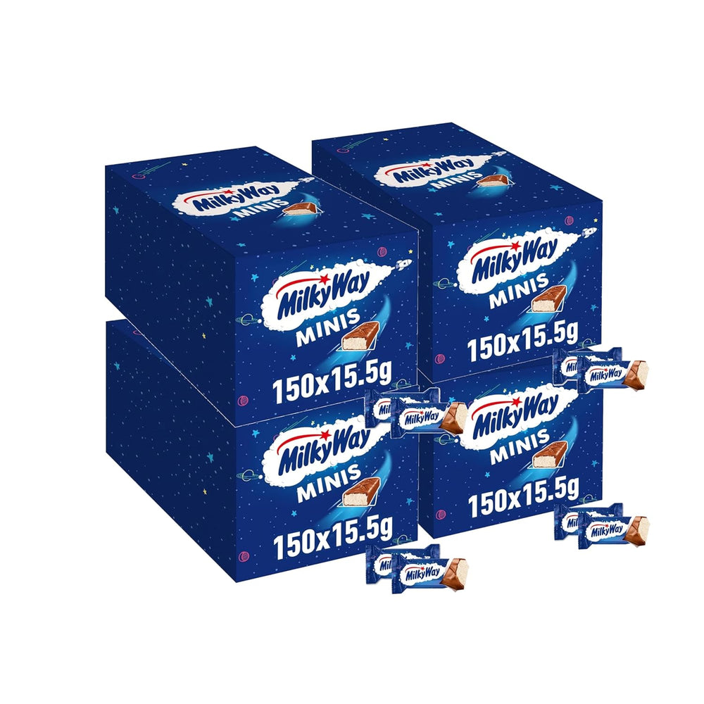 Mini csokoládészeletek, csokoládé ömlesztett csomag, könnyű tejkrém, 150 x 15,5 g, 2,3 kg