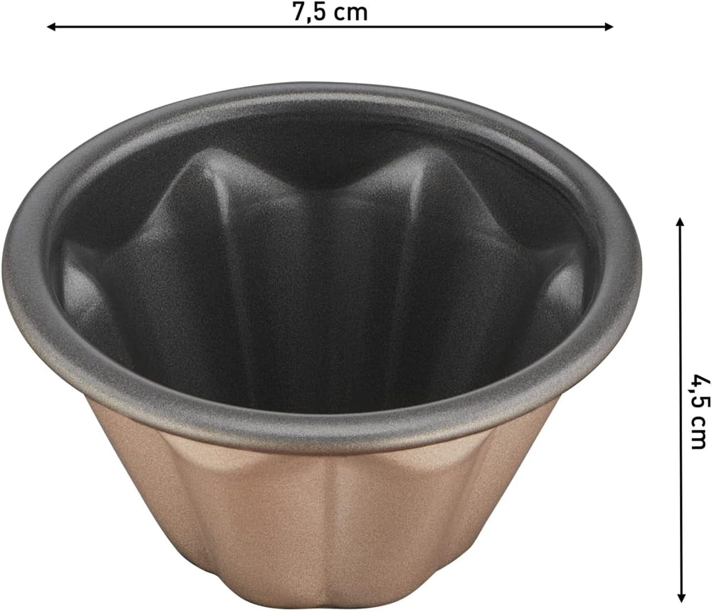 Tefal Creabake J3089304 3 Stück Brioche-Backform Antihaft-Beschichtung, Leicht Entnehmbar, Stapelbar, Einfache Austellung, Backform Formák és tepsi Naty Shop