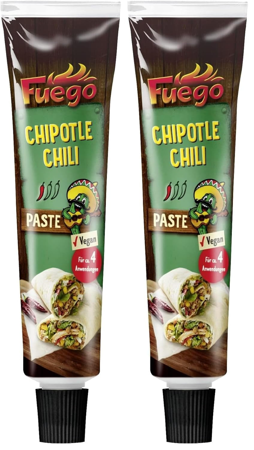 - Chipotle chili paszta, fűszeres mexikói ételek, Für 4 Anwendungen, vegán, 1 x 40 g