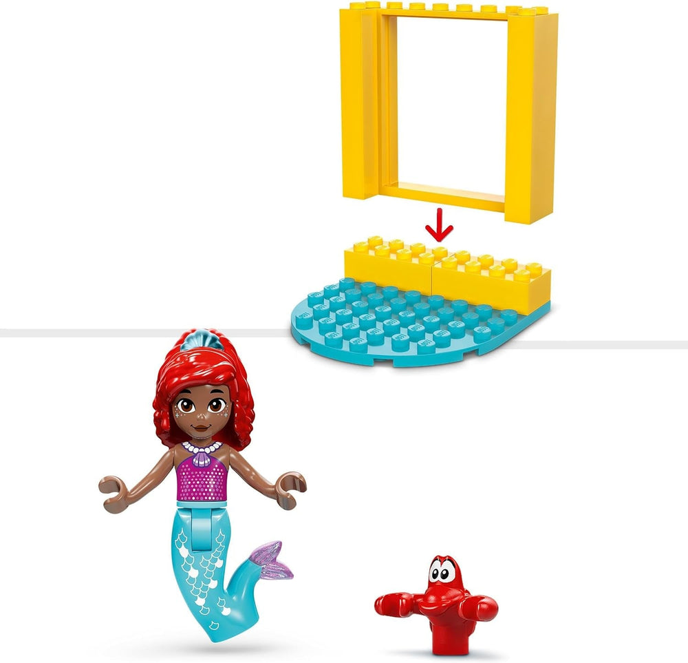 LEGO Ç€ Disney Princess Arielle zenés színpadépítő játéka gyerekeknek 2 figurával, ajándékötlet lányoknak és fiúknak 4 éves kortól és tévésorozat rajongóknak, gyerekjáték 43235 építőkészletek Beuche den LEGO-Store