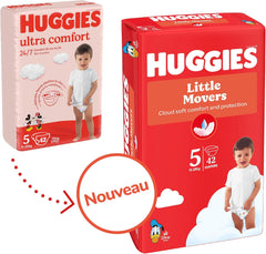 Huggies baba pelenkák Little Movers, Disney Design, 5-ös méret, 126-os szám (3 x 42), havi doboz