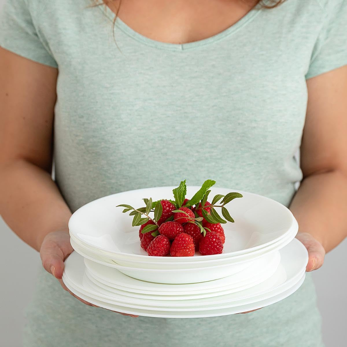 Veselă Plumi, 18 bucăți, 6 persoane, multicoloră Seturi vesela masa Naty Shop