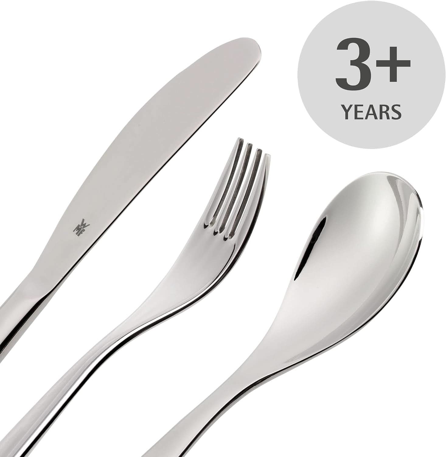 WMF Animals rozsdamentes acél evőeszközkészlet gyerekeknek, 4 részes, polírozott Cromargan Kitchen Naty Shop