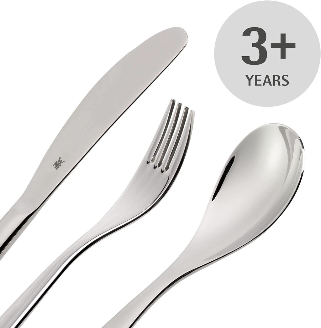 WMF Animals set de tacâmuri din oțel inoxidabil pentru copii, 4 piese, Cromargan lustruit Bucatarie Naty Shop