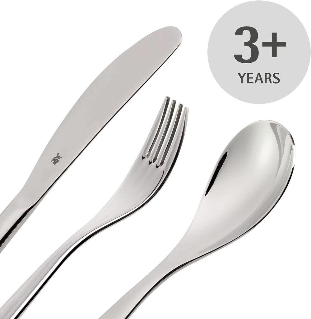 WMF Animals rozsdamentes acél evőeszközkészlet gyerekeknek, 4 részes, polírozott Cromargan Kitchen Naty Shop