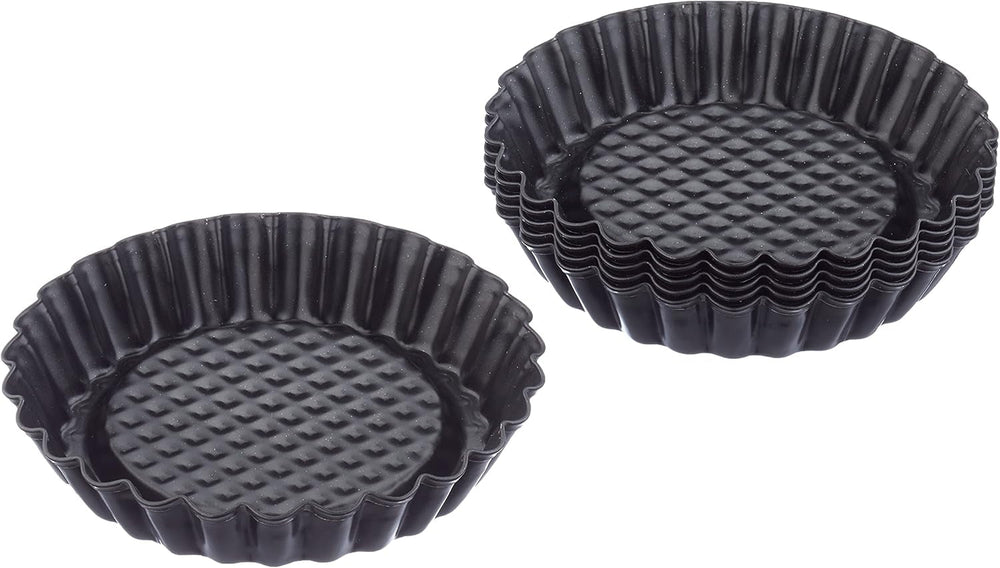 EREDETI KAISER Classic Obstbodenform 28 cm, Obstkuchenform, Gleichmäßige Bräunung & Classic Mini Torteletts 6 Stück, Tartelette Förmchen 10 cm, Tarteform Klein, Tortelettförmchen Antihaftbeschichte Sütőformák és tálcák Naty Shop