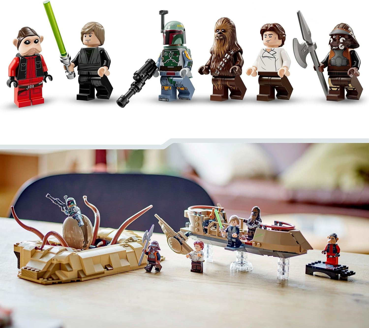 LEGO Star Wars: A Jedi Knight Desert Skiff és Sarlacc Pit Fantasy gyűjtemény és építőkészlet visszatérése Építőjáték ajándék fiúknak, lányoknak és minden rajongónak 75396 építőkészlet Besuche den LEGO-Store