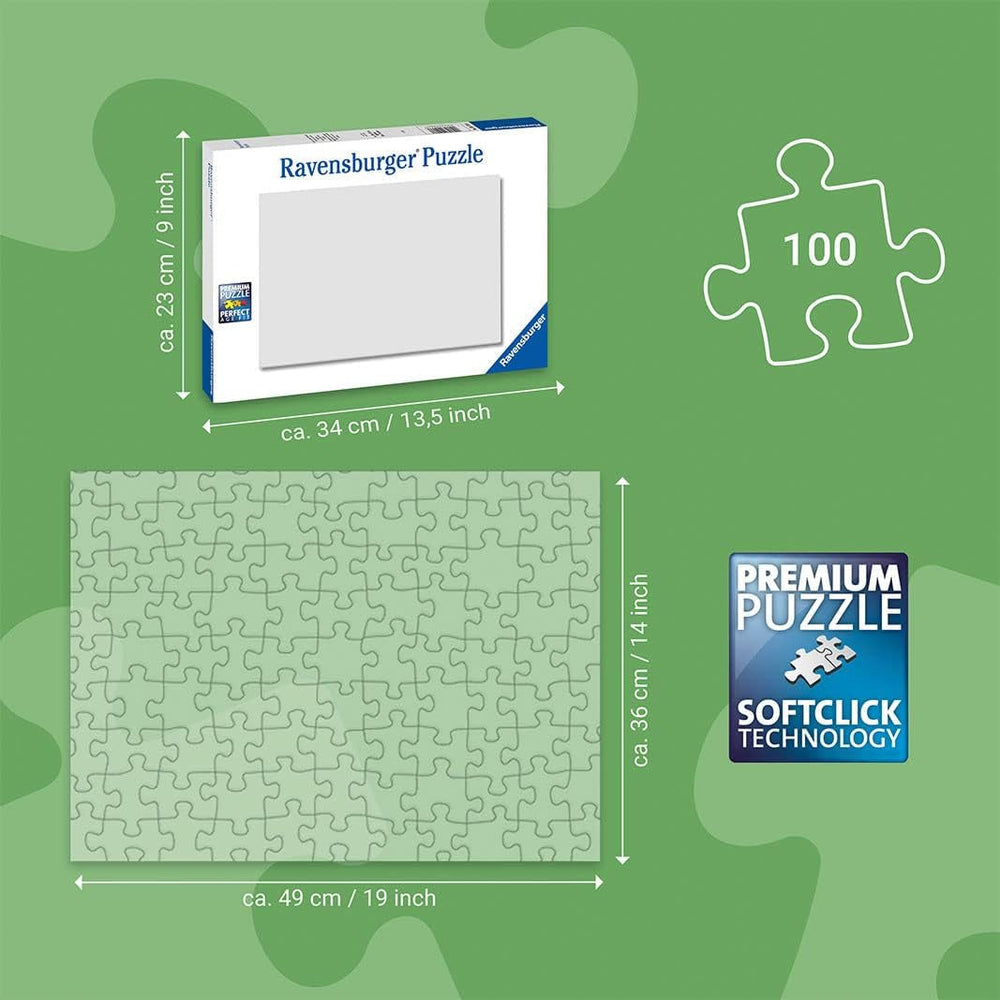 Ravensburger puzzle gyerekeknek - 13610 Frozen - Szikrázó hó - Disney Frozen Puzzle gyerekeknek 6 éves kortól, 100 darabos XXL formátumban, csillogó Puzzle Naty Shop